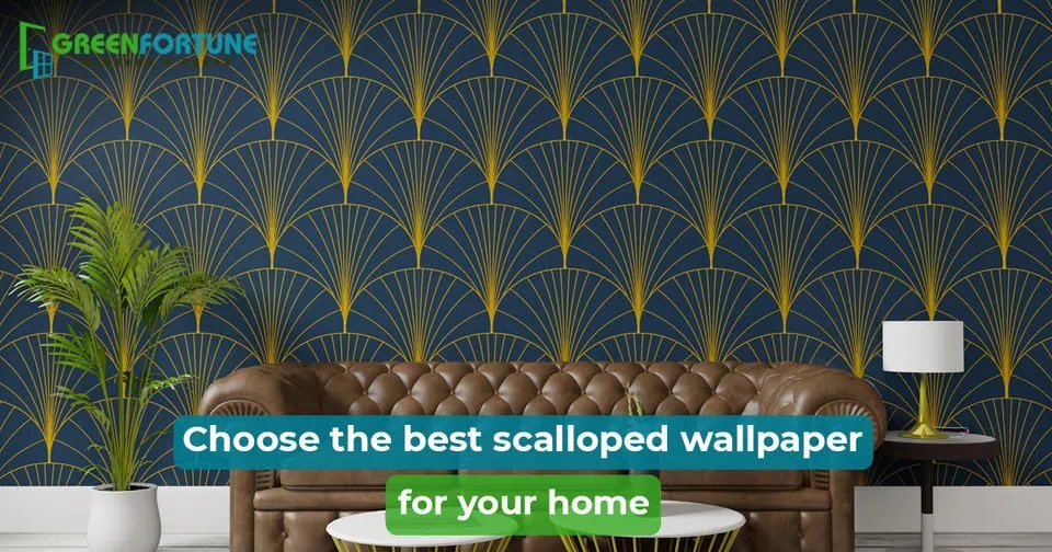 Scalloped wallpaper