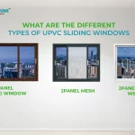 different types of uPVC sliding windows