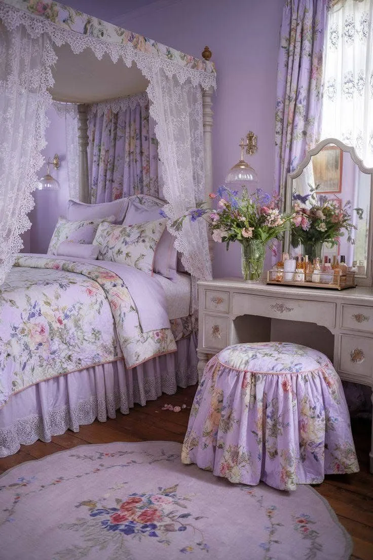 Lavender Color Bedroom