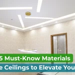 materials for false ceiling