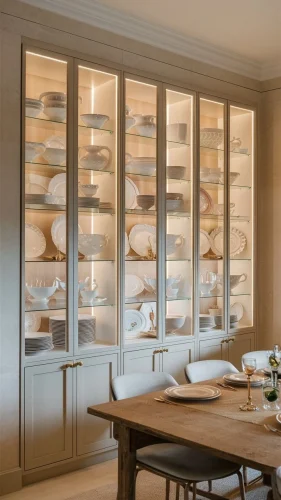 Kitchen Design with Glass Doors