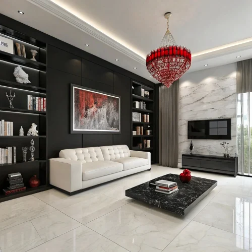 floor tiles in living room