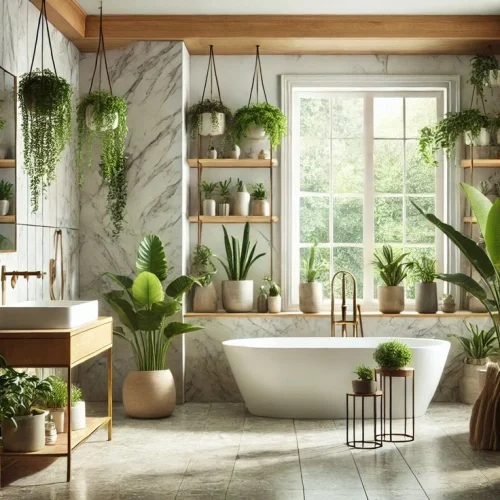 organic modern bathroom