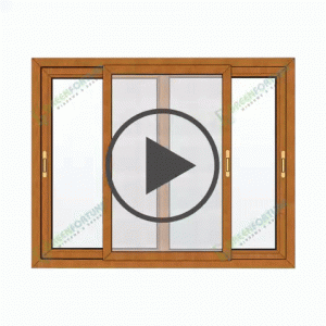 uPVC Sliding Window with mesh