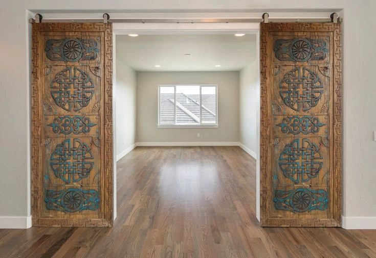 Personalized Artistic Sliding Door Design