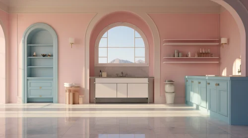 kitchen hall small arch design