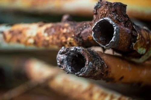 Old corroded pipes can cause silent contamination
