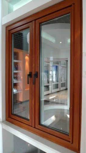 Wooden Glass Window Design

