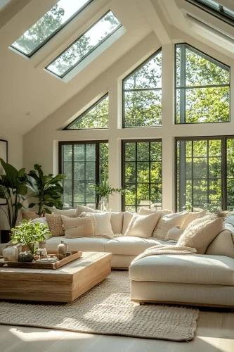 design of window frames for a house