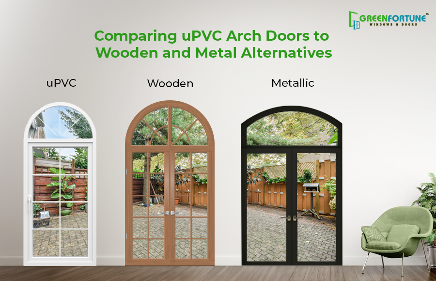 Comparison of uPVC arch doors