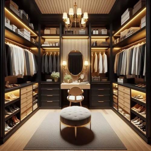 Walk-In Wardrobe Luxury Setup