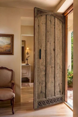 wood door design for room