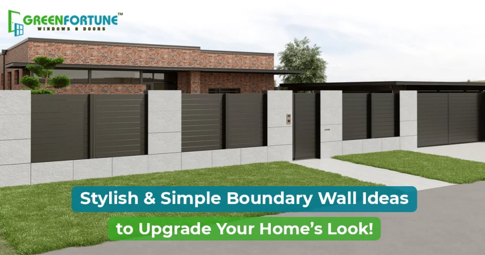 simple boundary wall design