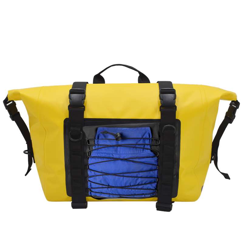 Waterproof Motorcycle Saddlebags 80L with yellow from sealock outdoor