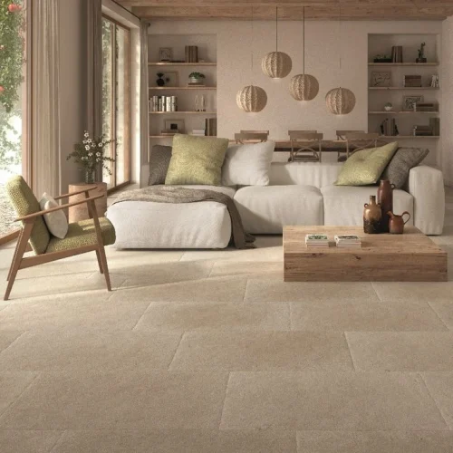 floor tiles in living room