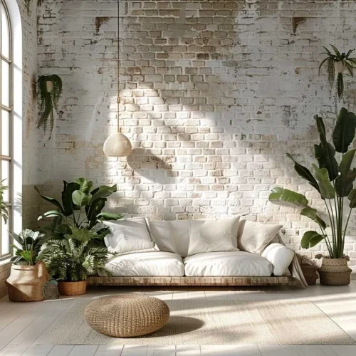 Make Your Brick Wall in the Living Room Attractive with These Classy Design Ideas