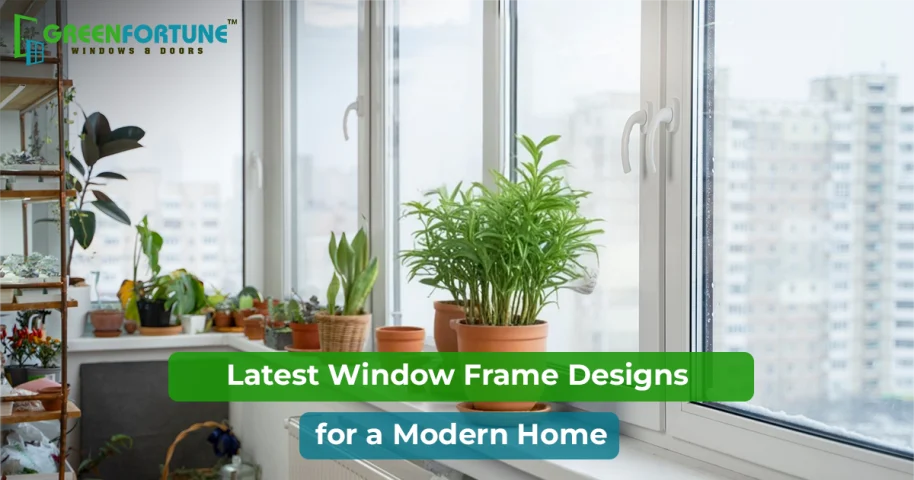 design of window frames for a house