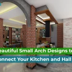 kitchen hall small arch design