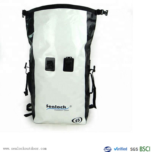 White PVC Waterproof Backpack