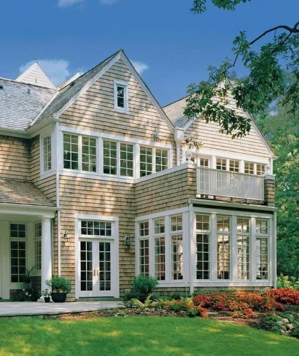 design of window frames for a house