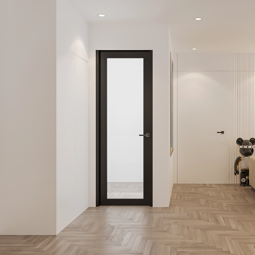 uPVC French WindowBlack-Framed-door