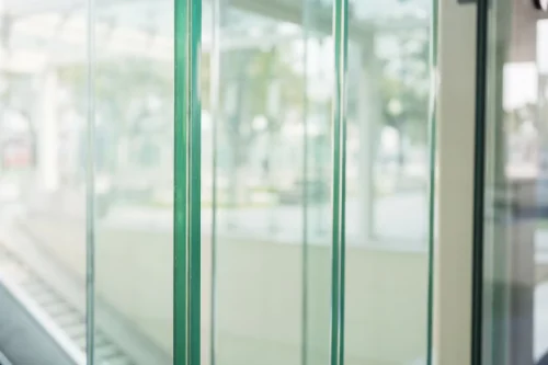 green tinted glass