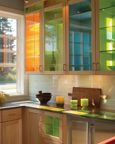 Kitchen Design with Glass Doors