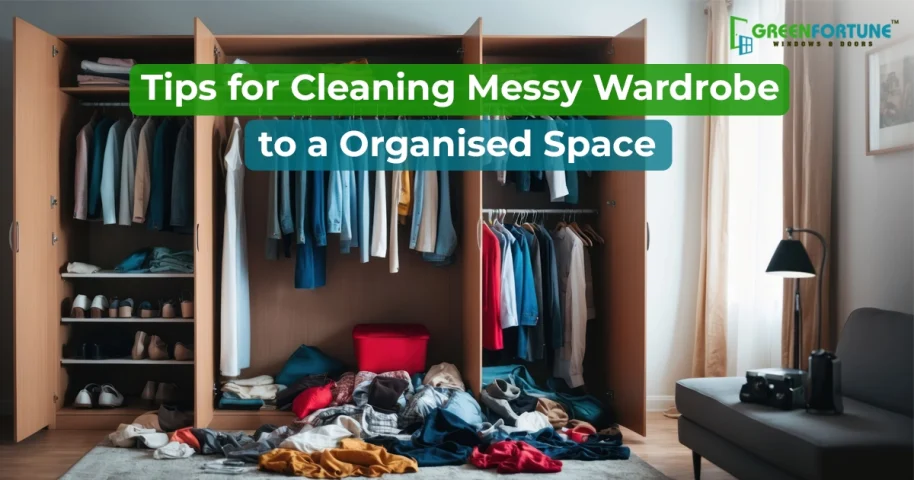 cleaning wardrobe