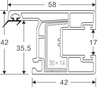 58 Sliding Window Sash -GreenFortune