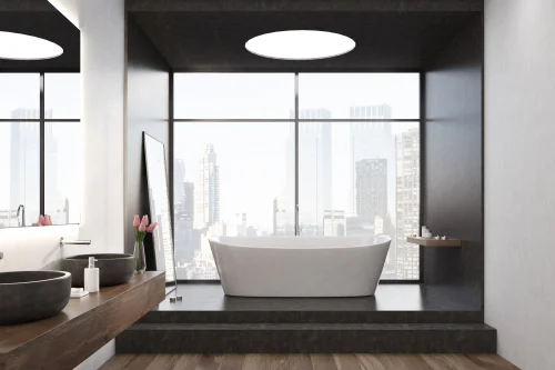 Bathtub or Shower Space in the Bathroom