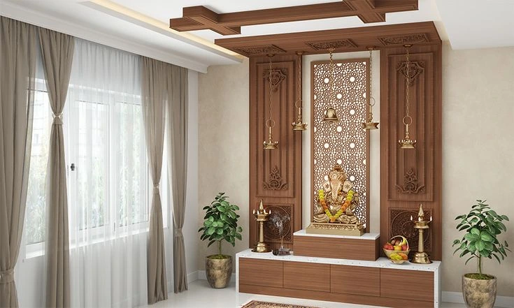 Wall-Mounted Temple