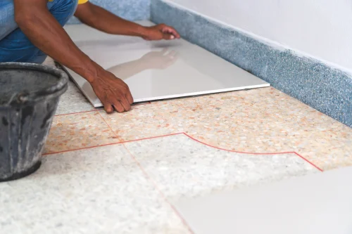 Adhesives for tiles