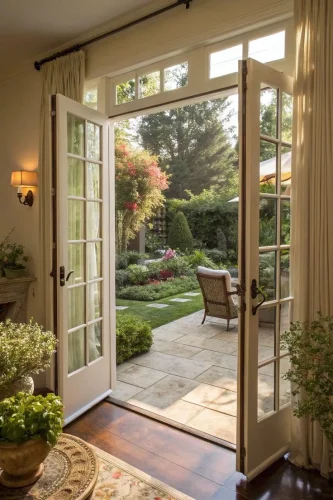 Tall Transom Window Over the Door