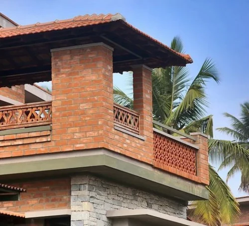 Simple Parapet Design with Bricks