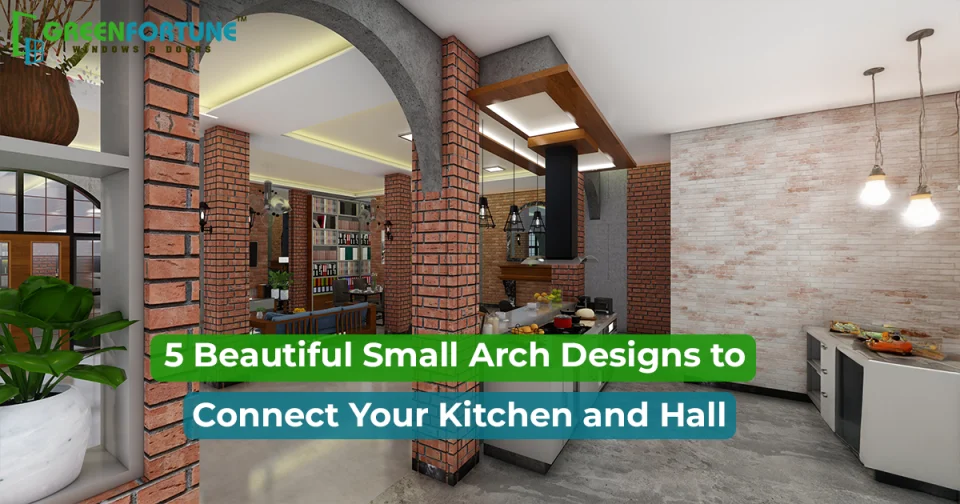 kitchen hall small arch design
