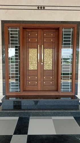 Brass-Adorned Door 