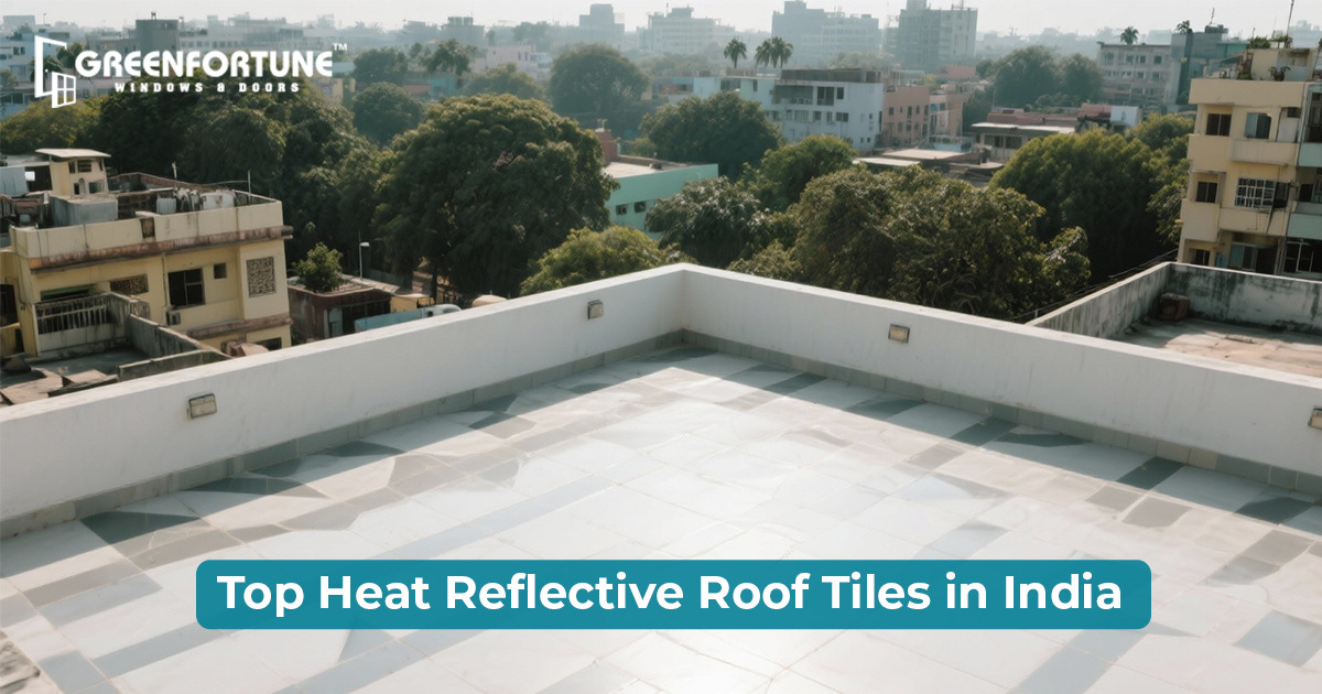 Heat reflective roof tiles