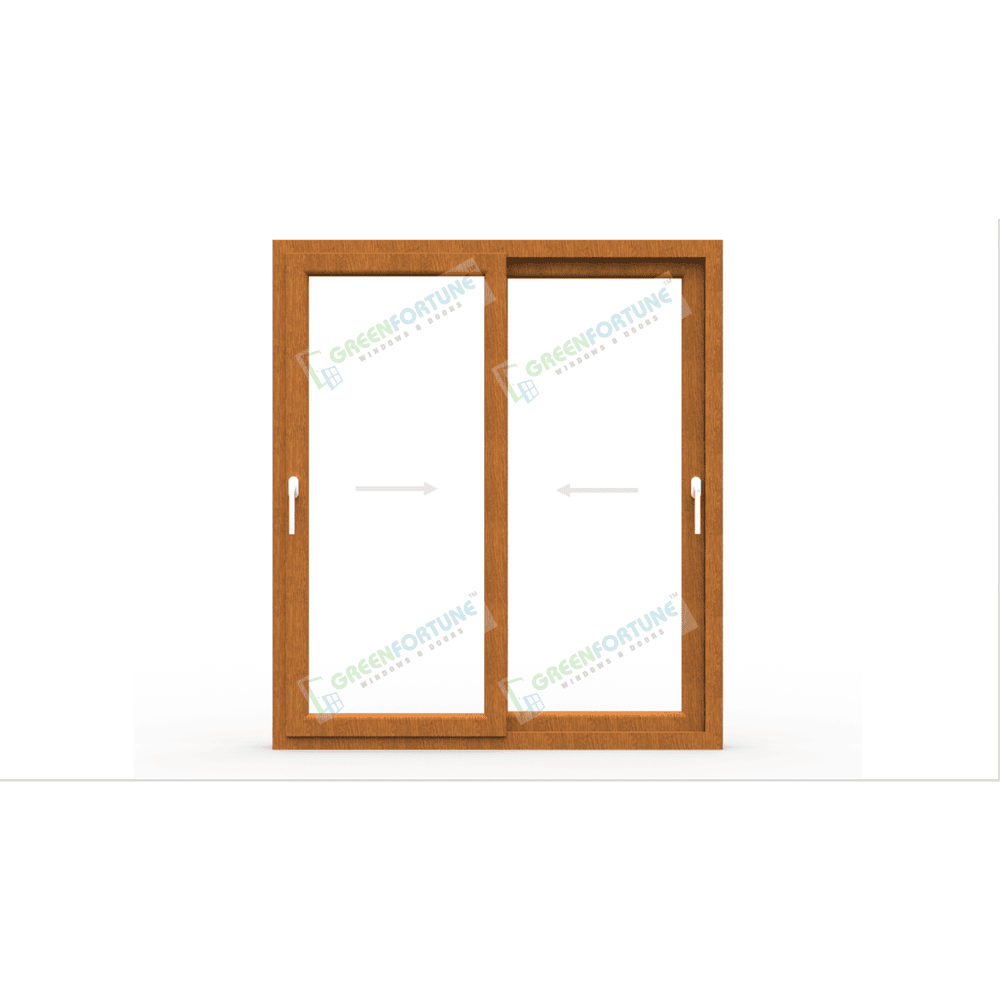 Golden Oak 2 panel sliding Door