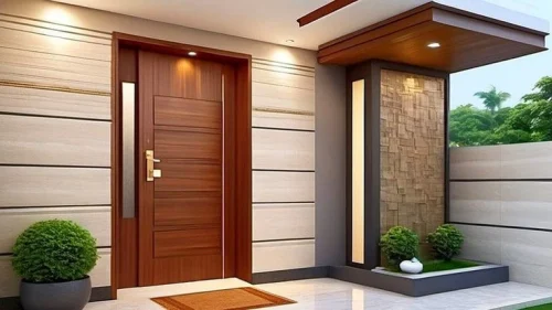 House Front Wall Tiles Design

