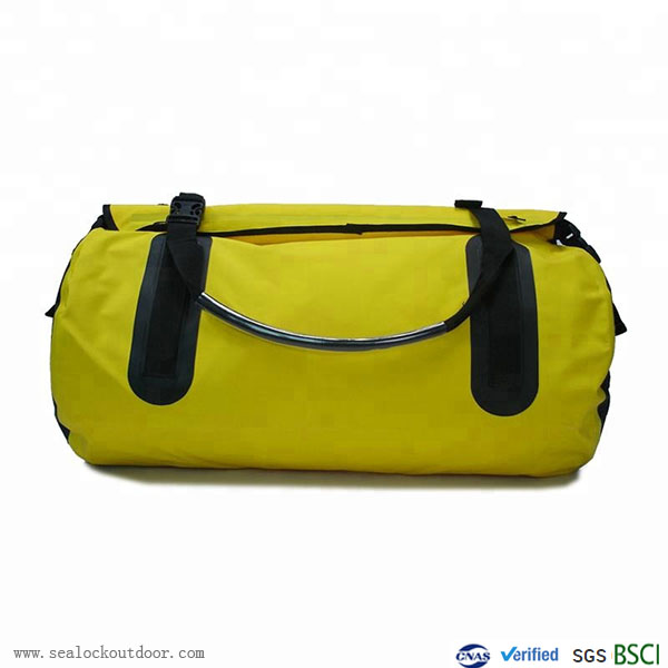 Yellow Waterproof Duffel Bag With PVC500D