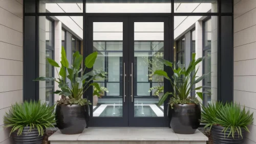 Glass Door Design for Modern Houses
