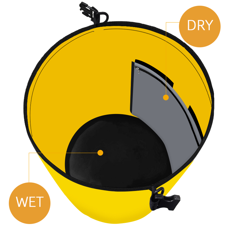 waterproof dry bag 20 Liter with window