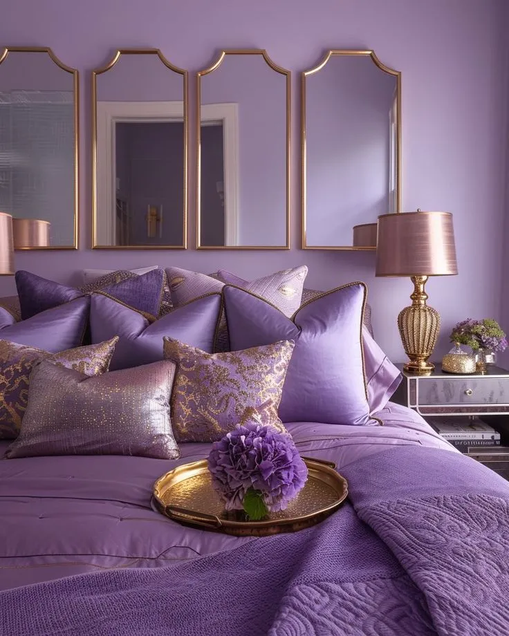 Lavender Color Bedroom