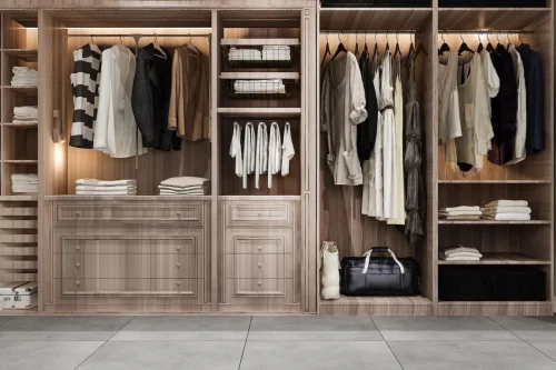 cleaning wardrobe
