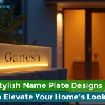 name plate design
