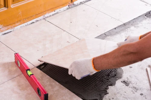 Adhesives for tiles