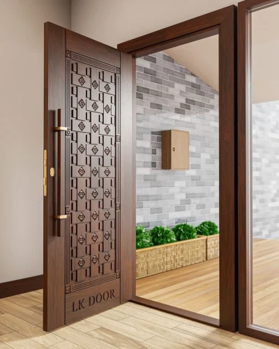wood door design for room