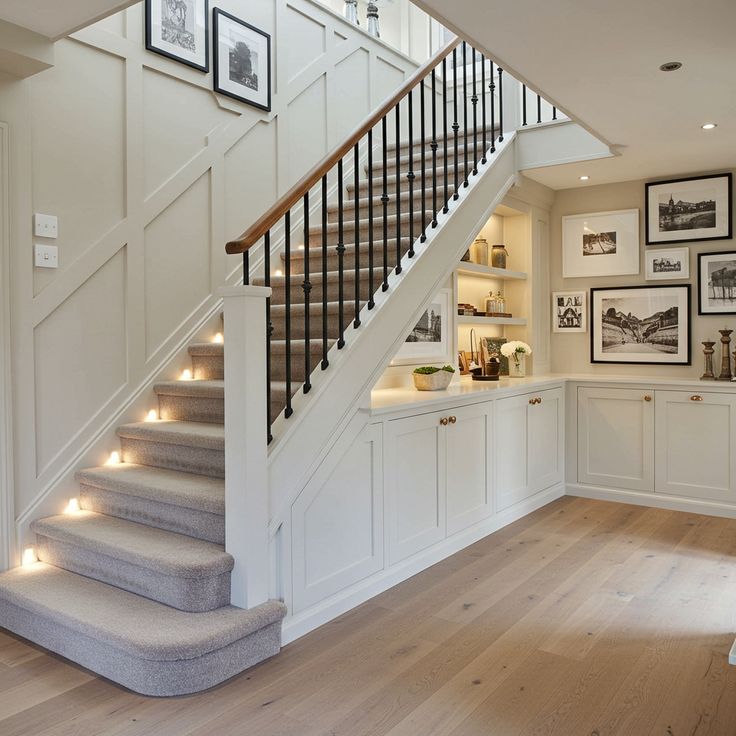 Granite Stairs with Side Storage