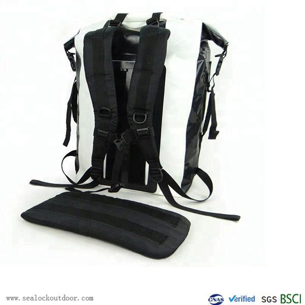White PVC Waterproof Backpack