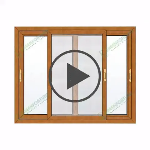 uPVC Sliding Window with mesh